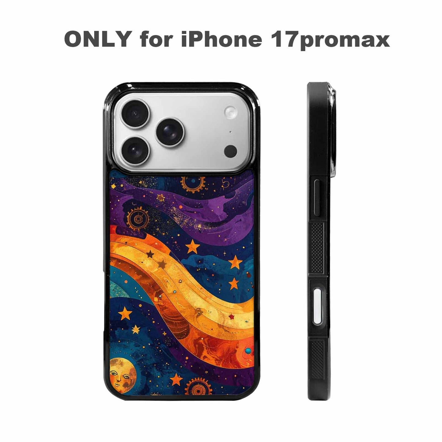 iPhone 17 Pro Max Case — Steampunk Galaxy Art Seamless Galaxy Space, Original Design Phone Case