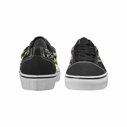 WOMEN'S Rainbow From Skull S Lace-Up Canvas Vivid Sneakers