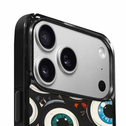 iPhone 17 Pro Case — Googly Cartoon Eyeballs Cartoon Cute, Custom Designed Case Cover