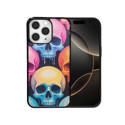 iPhone 15 Pro Max Case — Dripping Candy Skulls, Original Design Phone Case