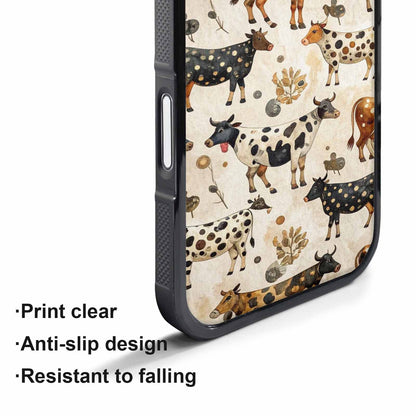 iPhone 17 Pro Max Case — Small Cow Animal Print Animal Print, Custom Phone Case