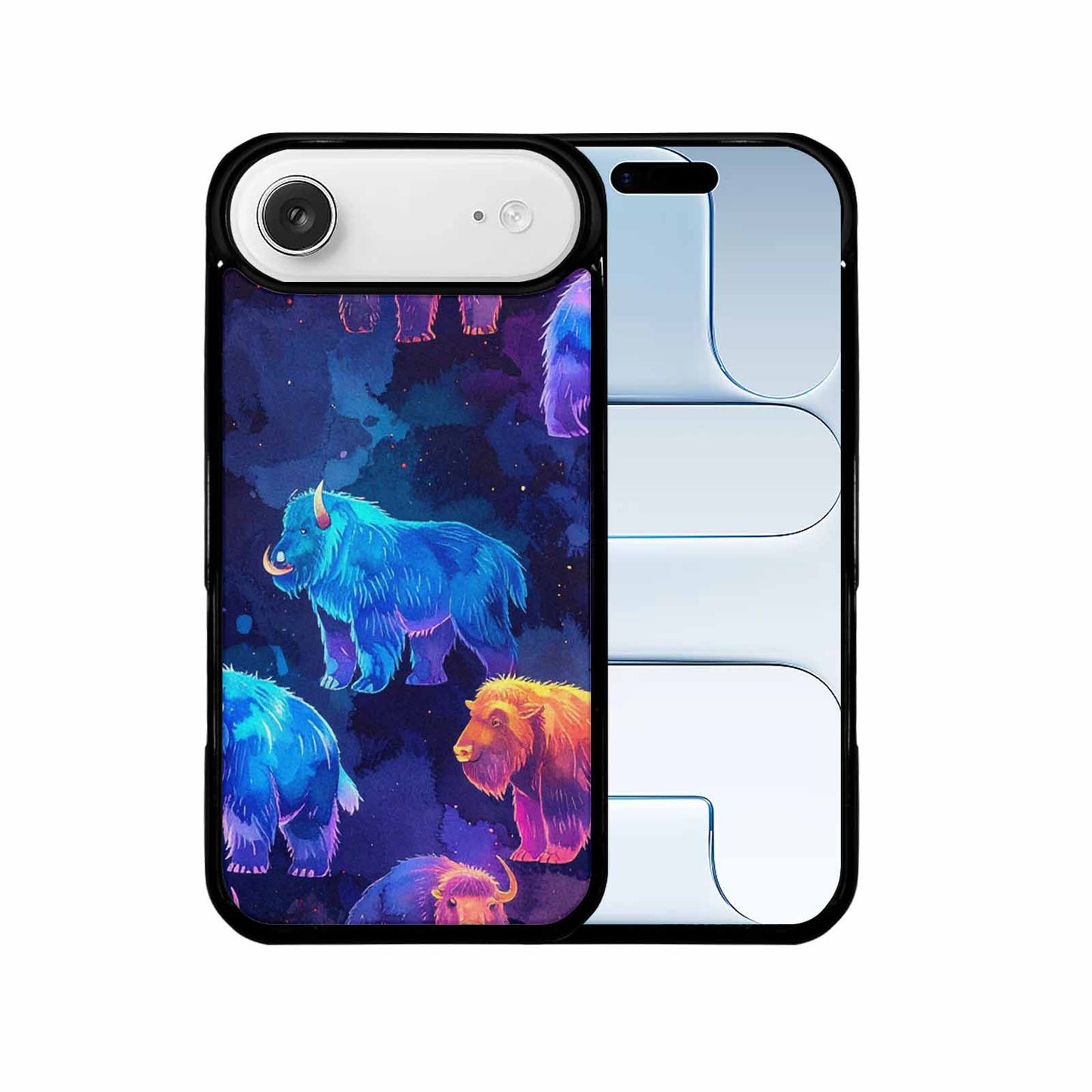 iPhone 17 Air Case — Watercolor Cryptid Folklore Yeti Watercolor Abstract, Custom Phone Case