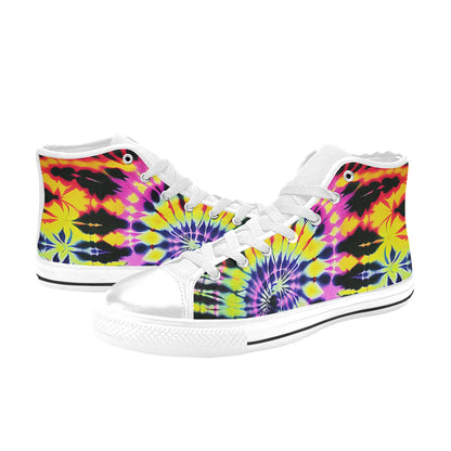 MEN'S Cc Tie Dye Art High Top Canvas Dark Academia Shoes