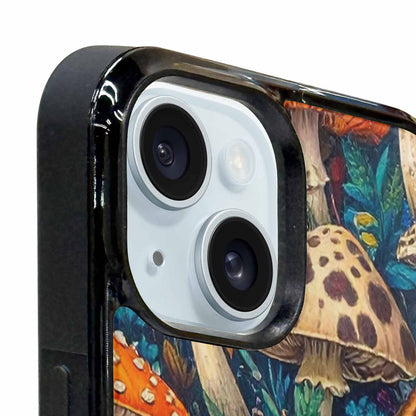 iPhone 15 Plus Case — Mushrooms Pattern Hundreds Of 0x7, Custom Designed Case Cover