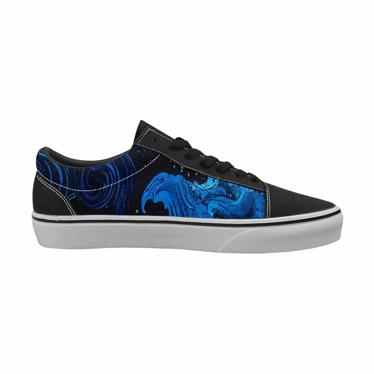 WOMEN'S Nautical Wave Lace-Up Canvas Cottagecore Sneakers