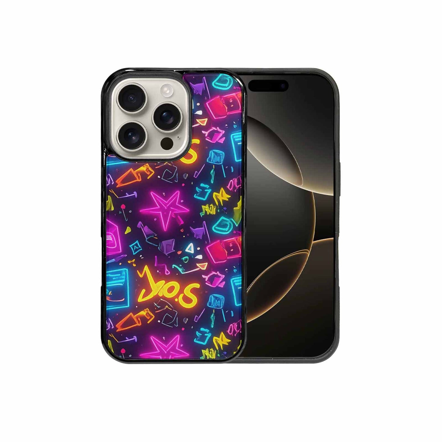 iPhone 16 Pro Case — 80s Retro Motif 80s Retro Motifs, Personalized Phone Case