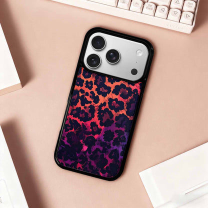 iPhone 17 Pro Case — Leopard Print Dark Seamless Pattern Animal, Custom Phone Case