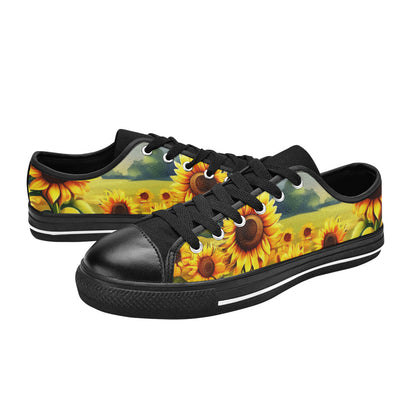 WOMEN'S Sunflowers Art 2 Canvas Aesthetic Custom Shoes