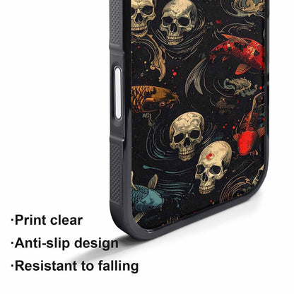 iPhone 17 Pro Max Case — Skull Dark Art Gothic Print Gothic, Unique Phone Case Design