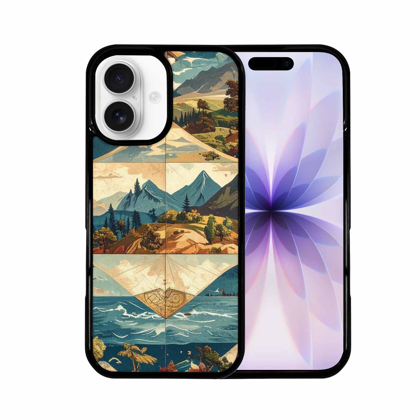iPhone 17 Case — Vintage Travel Artwork Pattern Retro Vintage, Custom Designed Case Cover