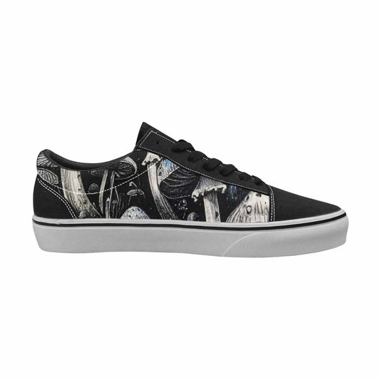 MEN'S Mushrooms (general) Lace-Up Canvas Wallpaper Art Custom Sneakers