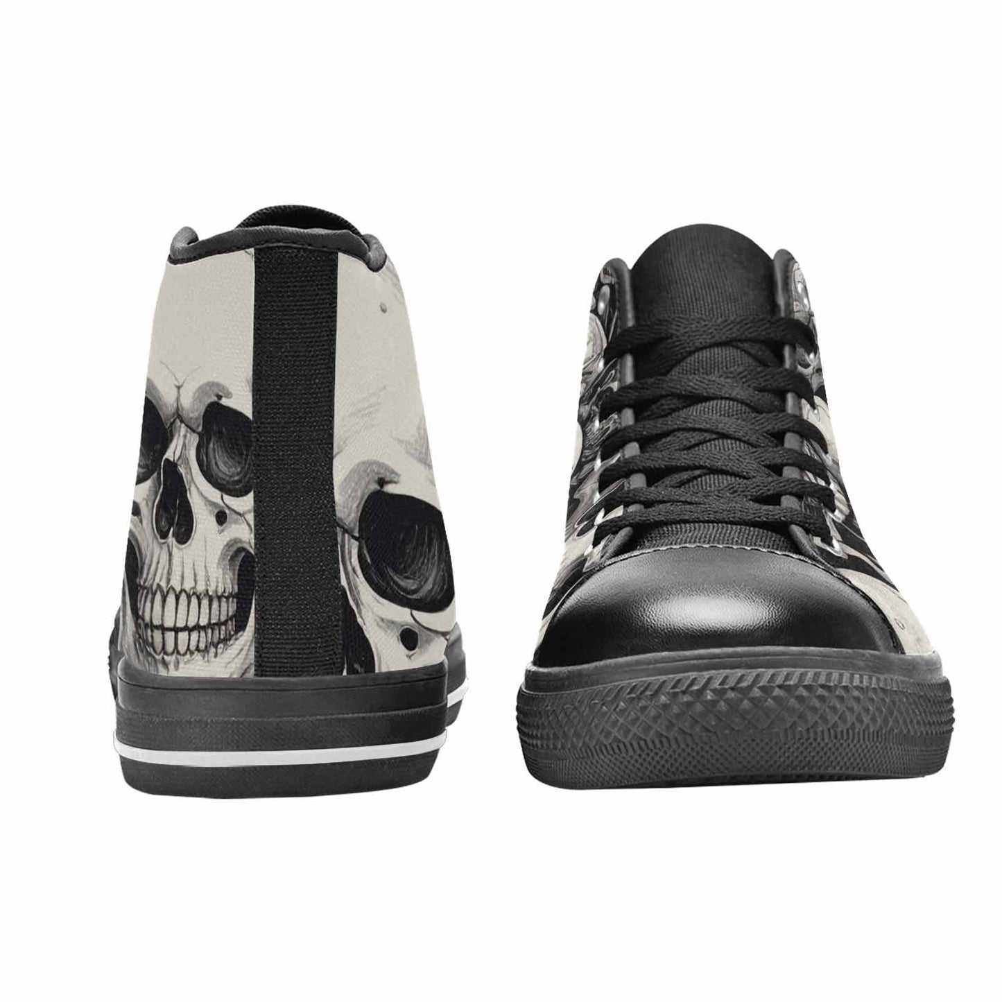 MEN'S Skulls - Classic High Top Canvas Grunge Custom Sneakers