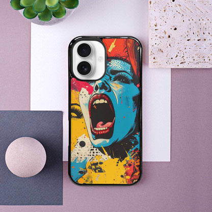 iPhone 16 Case — Comic Book Scream Comic Book Scream, Custom Phone Case