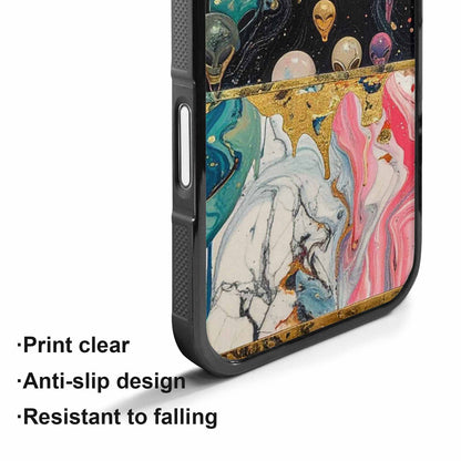 iPhone 17 Case — Aliens Marblealiens Pattern Alien Scifi, Personalized Phone Case