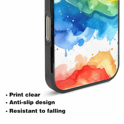 iPhone 15 Pro Max Case — Watercolor Splash Abstract Pattern Seamless Repeat, Custom Made Phone Cover