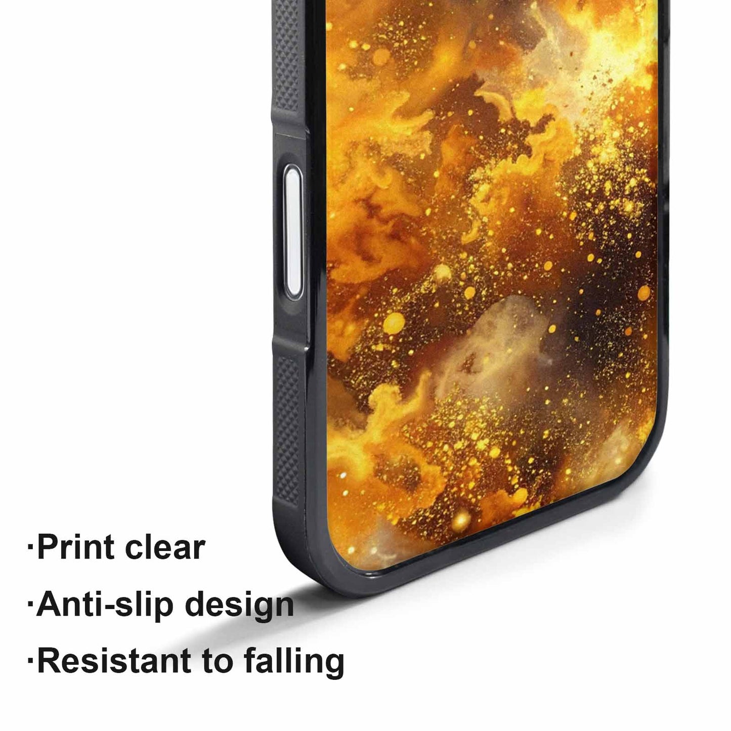 iPhone 17 Air Case — Galaxy Art Golden Cosmic Glow Galaxy, Original Design Phone Case