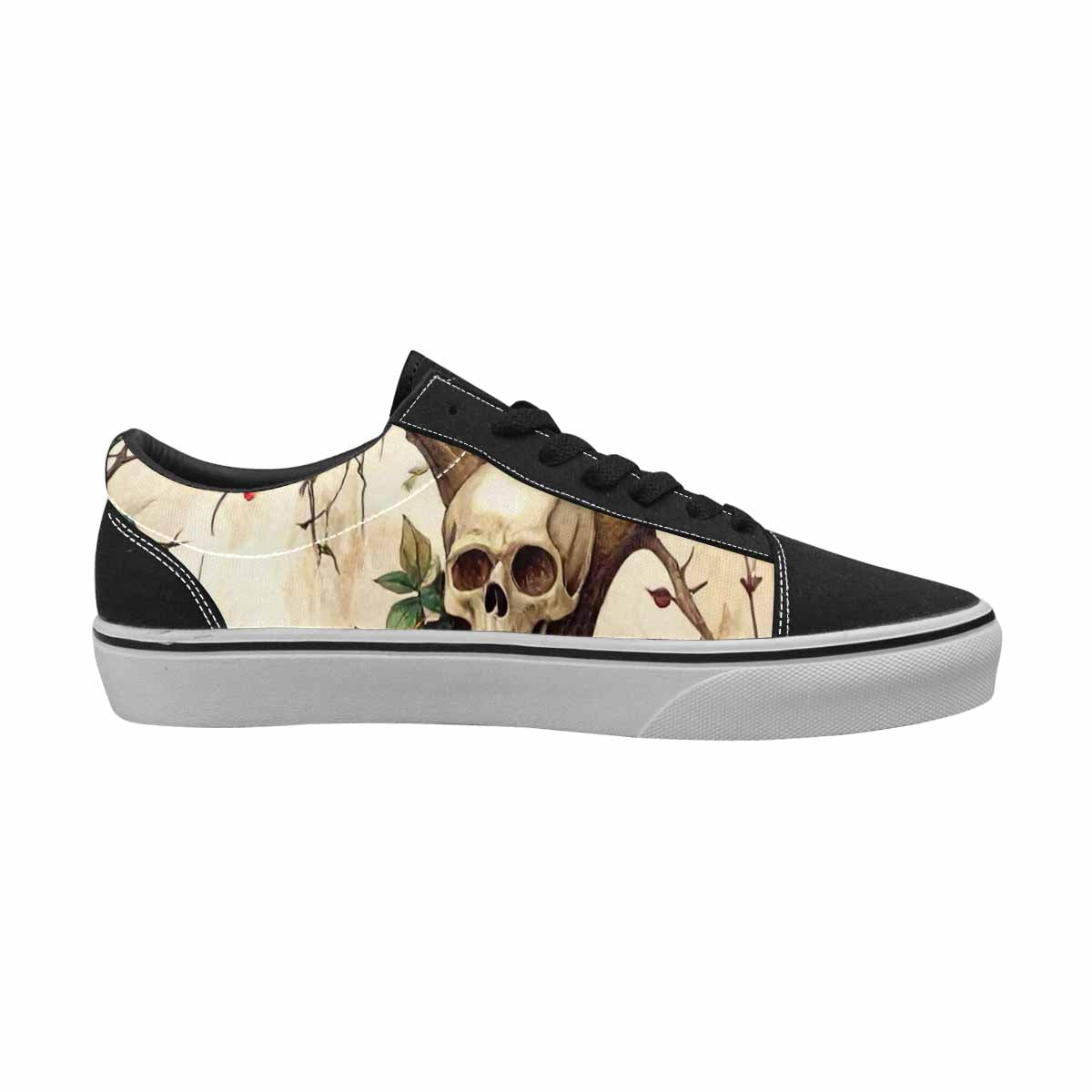 WOMEN'S Skull Roses Tree Lace-Up Canvas Y2K Custom Shoes