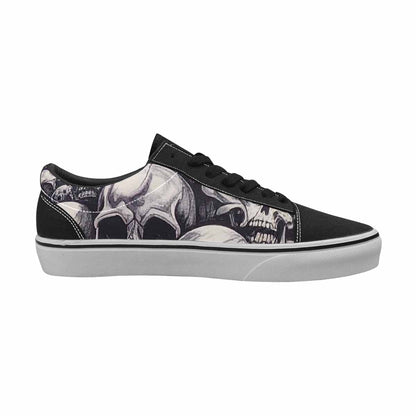 WOMEN'S Rainbow From Skull S Lace-Up Canvas Dark Academia Custom Sneakers