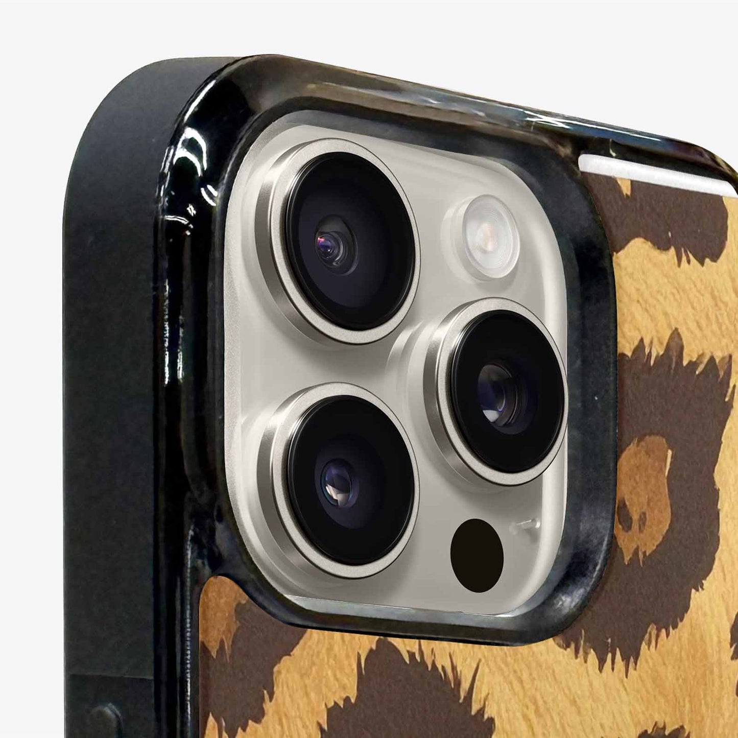 iPhone 15 Pro Max Case — Classic Leopard Print Warm Golden Tan, Custom Print Case Cover