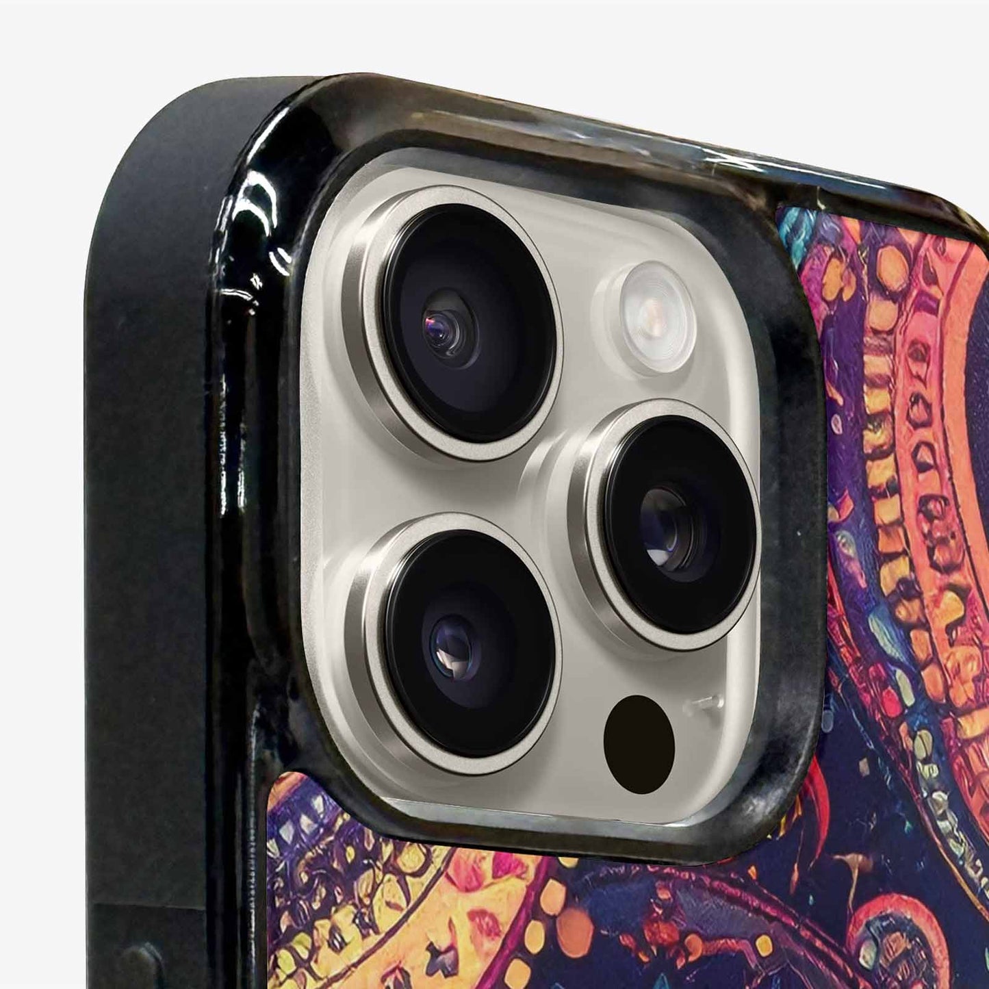 iPhone 15 Pro Max Case — Paisley Mandala, Custom Made Phone Cover