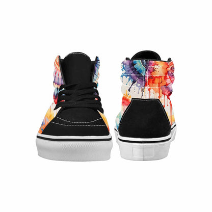 MEN'S Tie High Top Canvas Grunge Custom Shoes