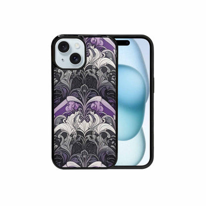 iPhone 15 Case — Asexual Flag Color Theme Small Rainbow, Custom Printed Phone Case