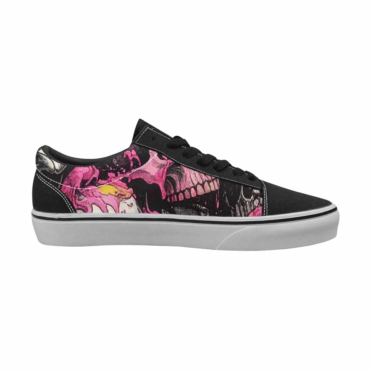 WOMEN'S Rainbow From Skull S Lace-Up Canvas Aesthetic Shoes