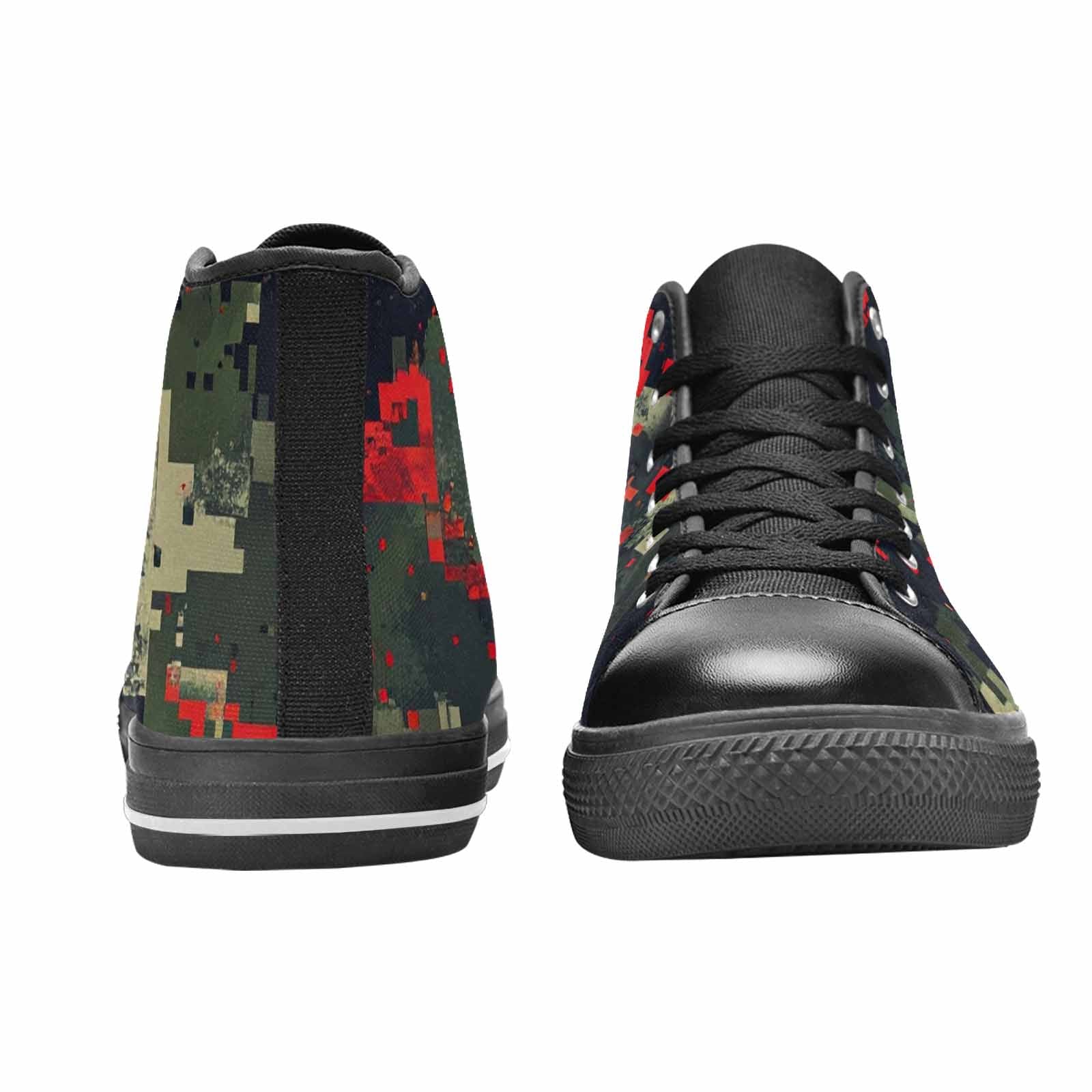 WOMEN'S Military Camouflage Blotch High Top Canvas Dreamcore Custom Sneakers