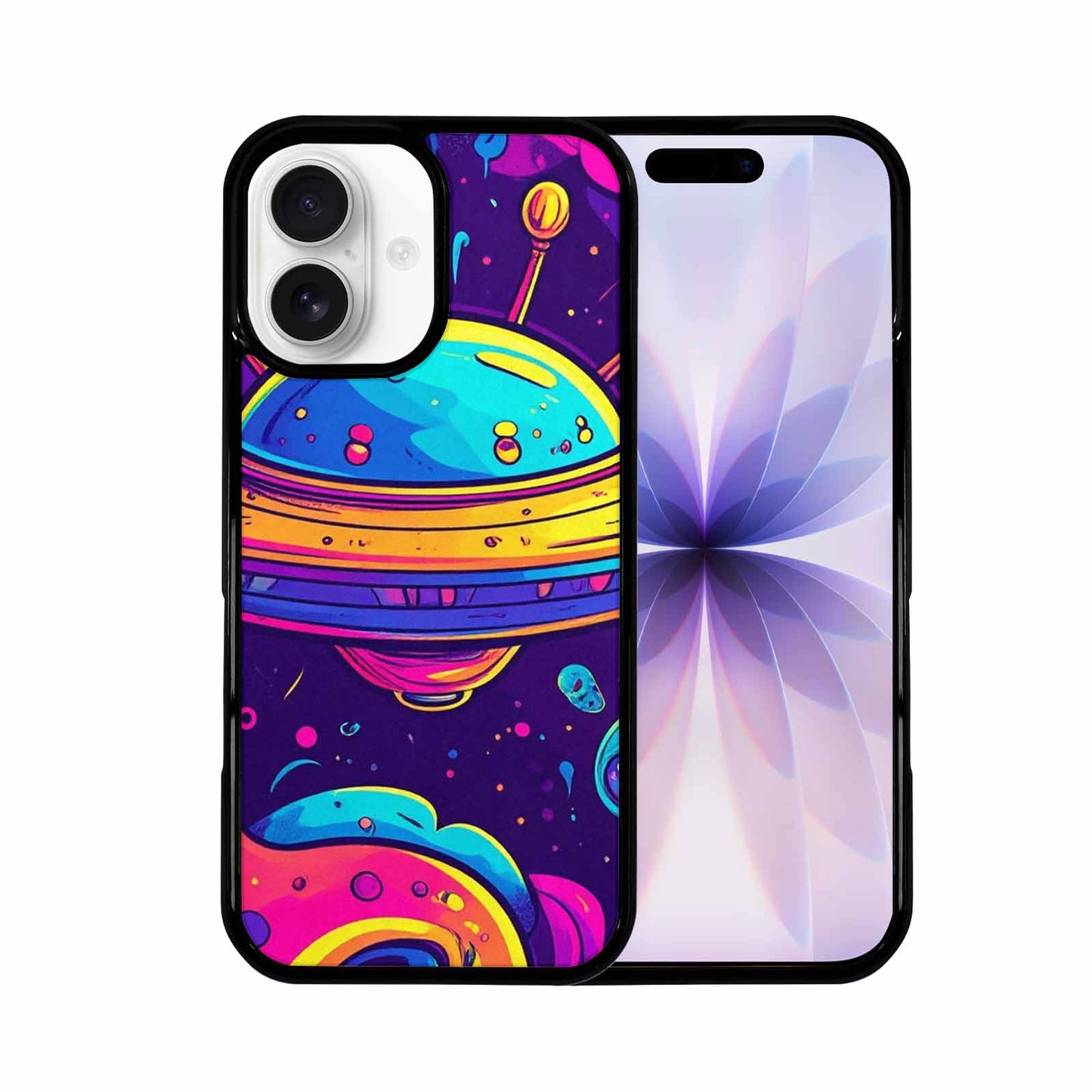 iPhone 17 Case — Alien Ufo Cartoon Art Alien Scifi, Custom Art Phone Cover