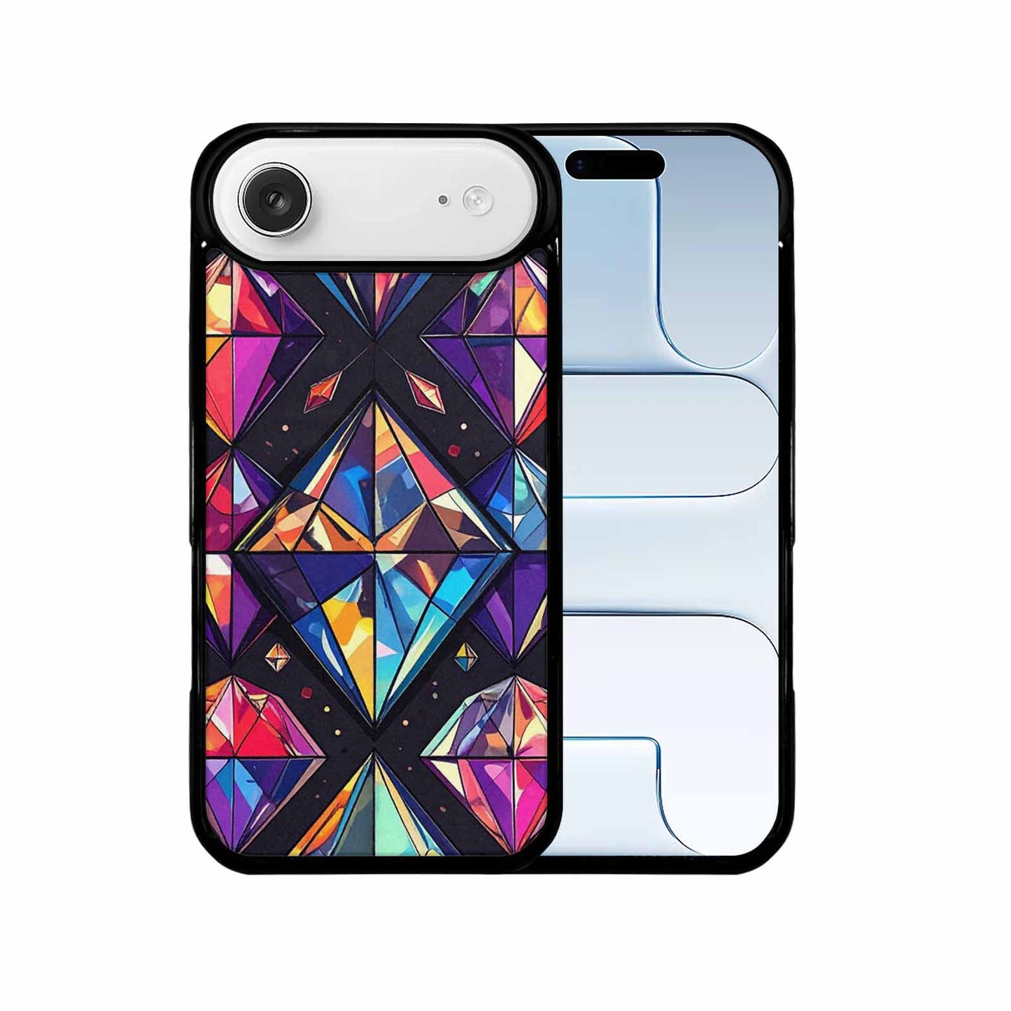 iPhone 17 Air Case — Foil Optical Illusion Op Original Art, Custom Print Case Cover