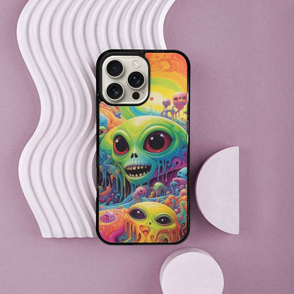 iPhone 16 Pro Max Case — Aliens Tie Dyemelting Aliens P, Custom Designed Case Cover