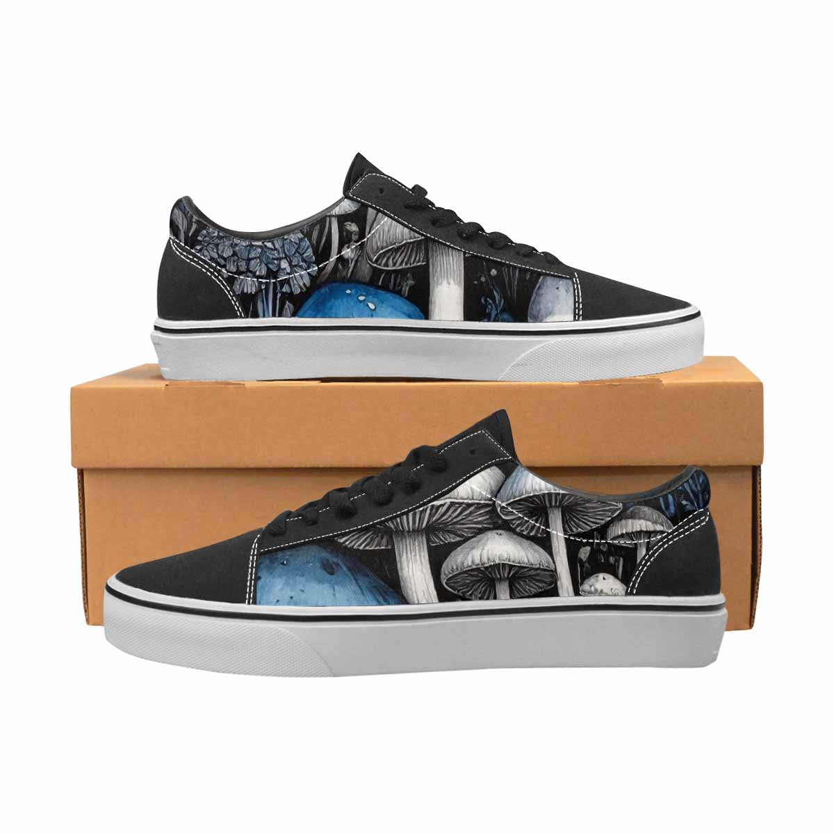 WOMEN'S Mushrooms (general) Lace-Up Canvas Dreamcore Custom Shoes