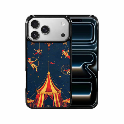iPhone 17 Pro Max Case — Vintage Circus Art Pattern Retro Vintage, Custom Phone Case
