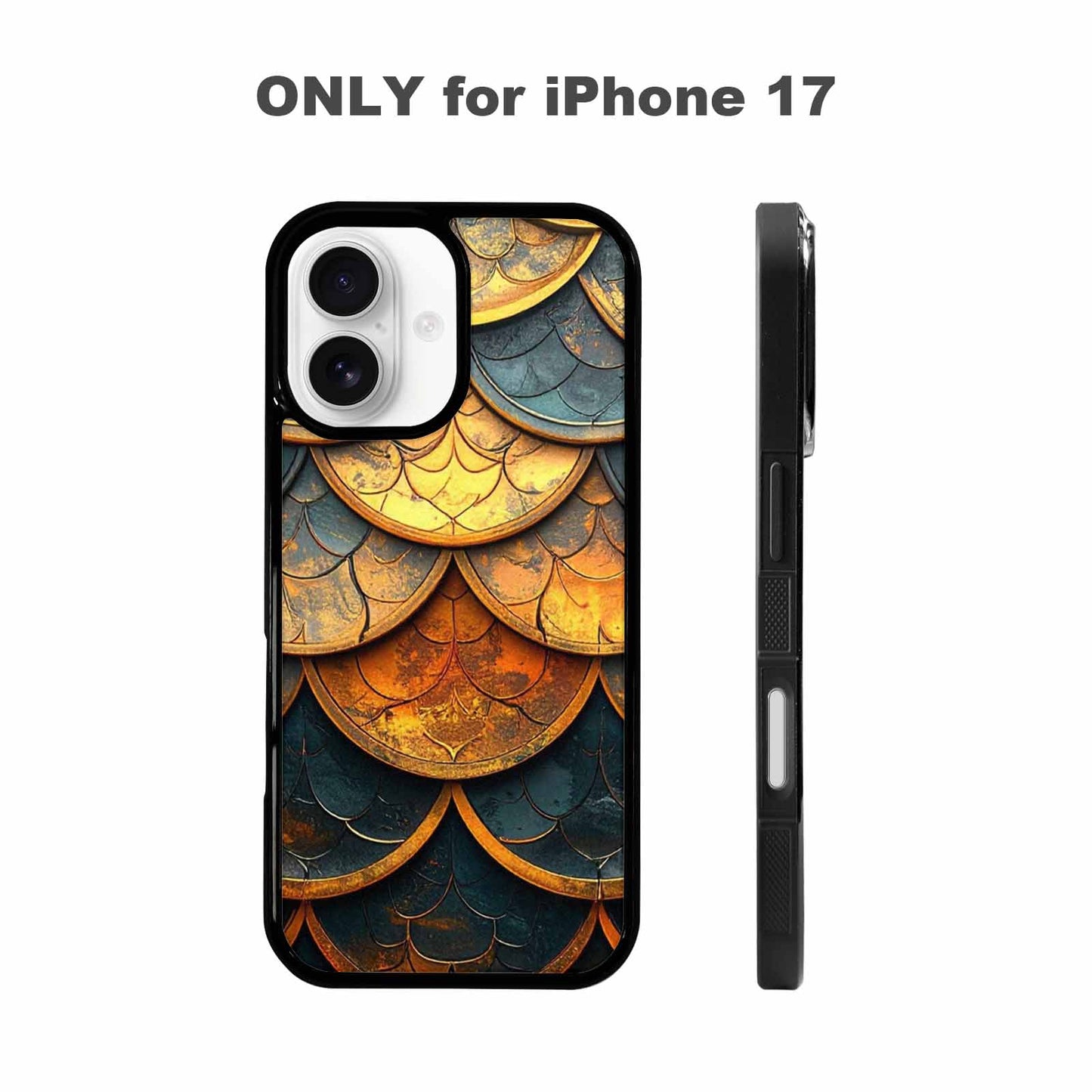 iPhone 17 Case — Dragon Scale Fantasy Art Original Art, Customized Protective Case