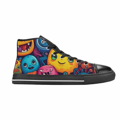 MEN'S Cartoon Monster Character High Top Canvas Y2K Shoes