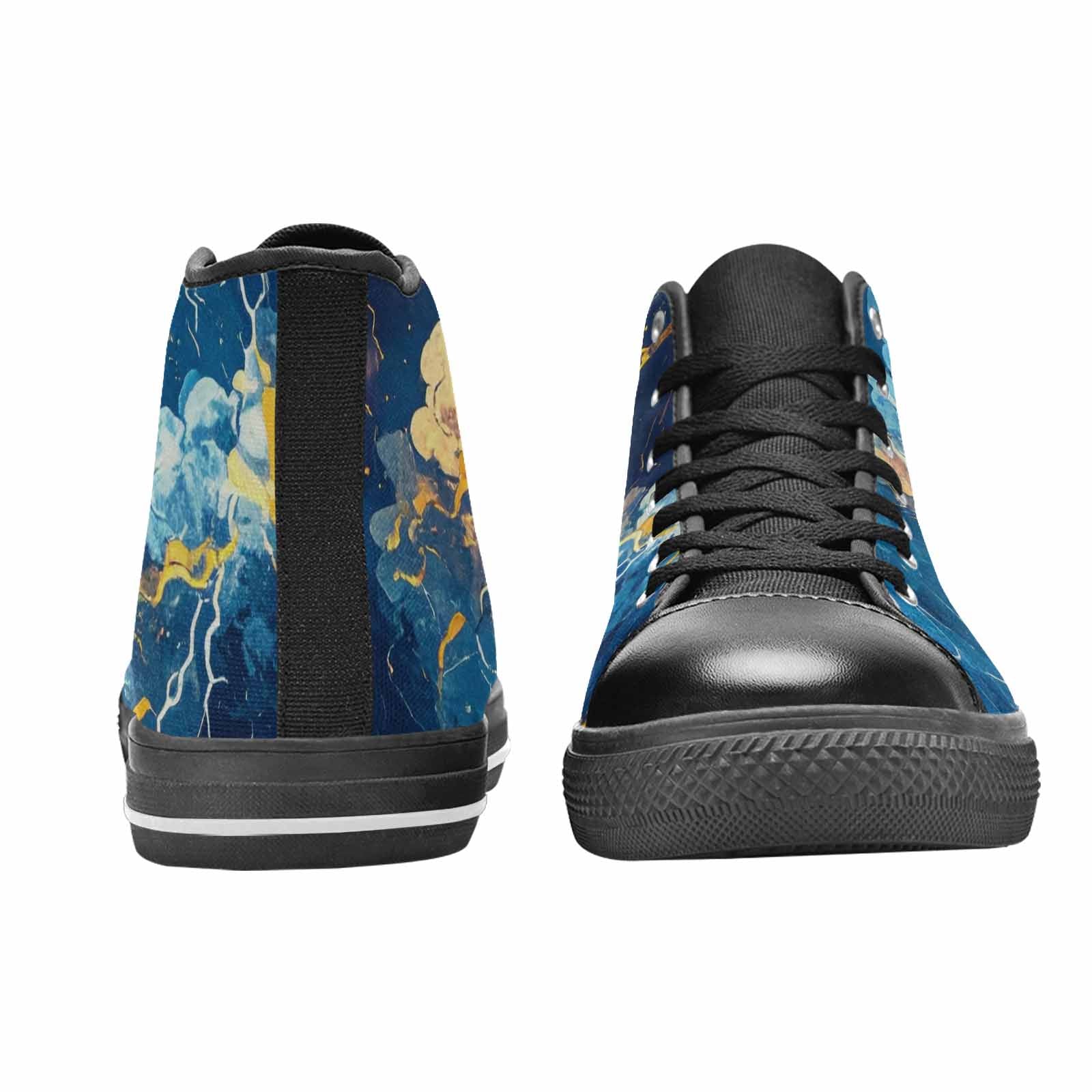 WOMEN'S Lightning Bolt High Top Canvas Vivid Sneakers