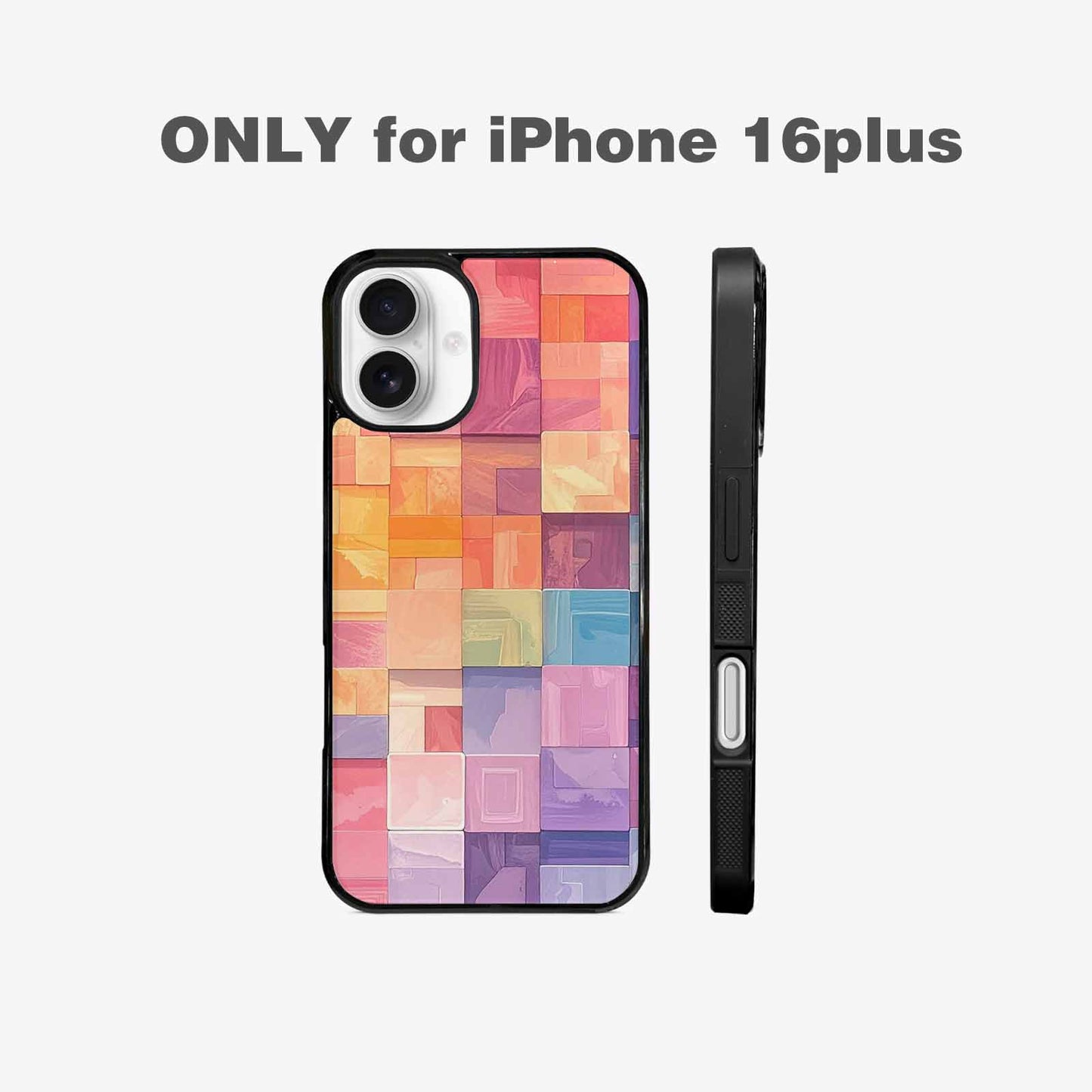 iPhone 16 Plus Case — Color Gradient Fade Pattern Hundreds Of, Customized Protective Case