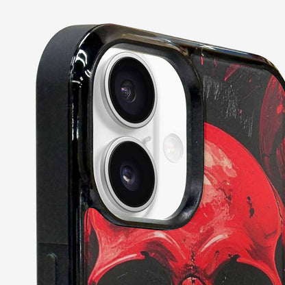 iPhone 16 Plus Case — 1000\'s Of Skulls Overlapping Eachother Everywhere, Unique Phone Case Design