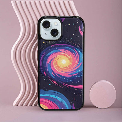 iPhone 15 Case — Love Wins Galaxy Seamless Pattern Vibrant, Custom Print Case Cover