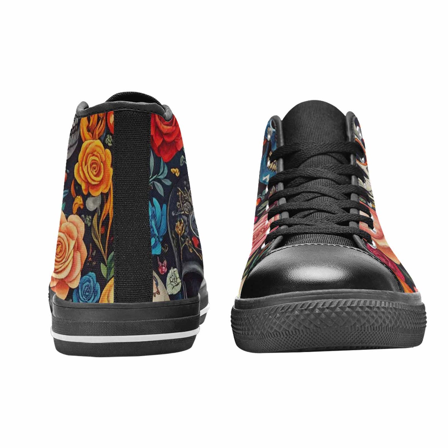 WOMEN'S Skull High Top Canvas Vivid Shoes