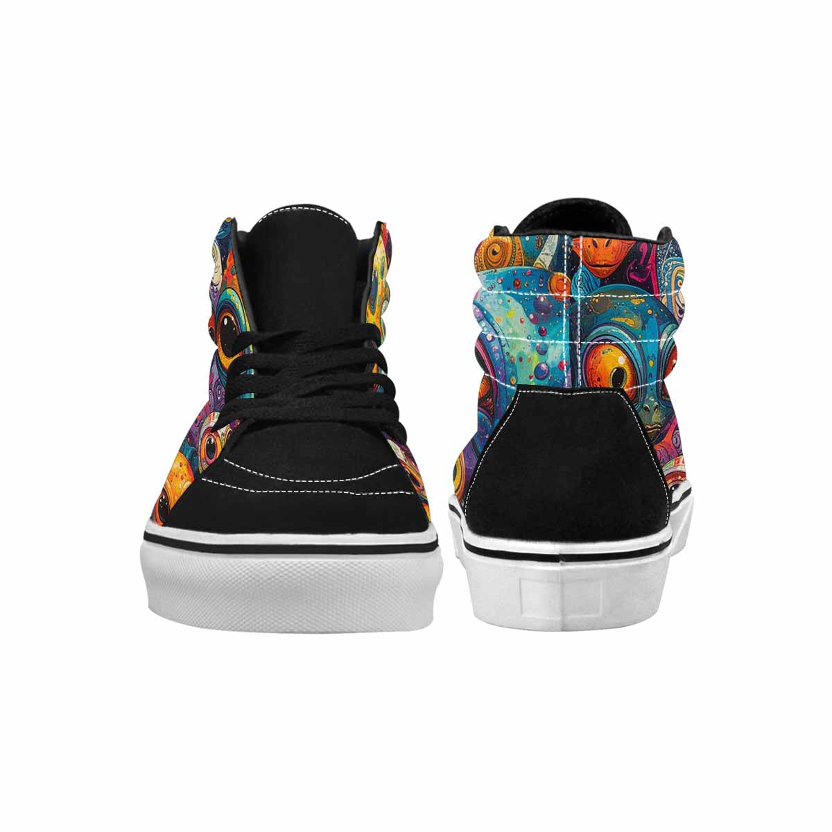 MEN'S Cartoon Alien Characters High Top Canvas Y2K Custom Shoes