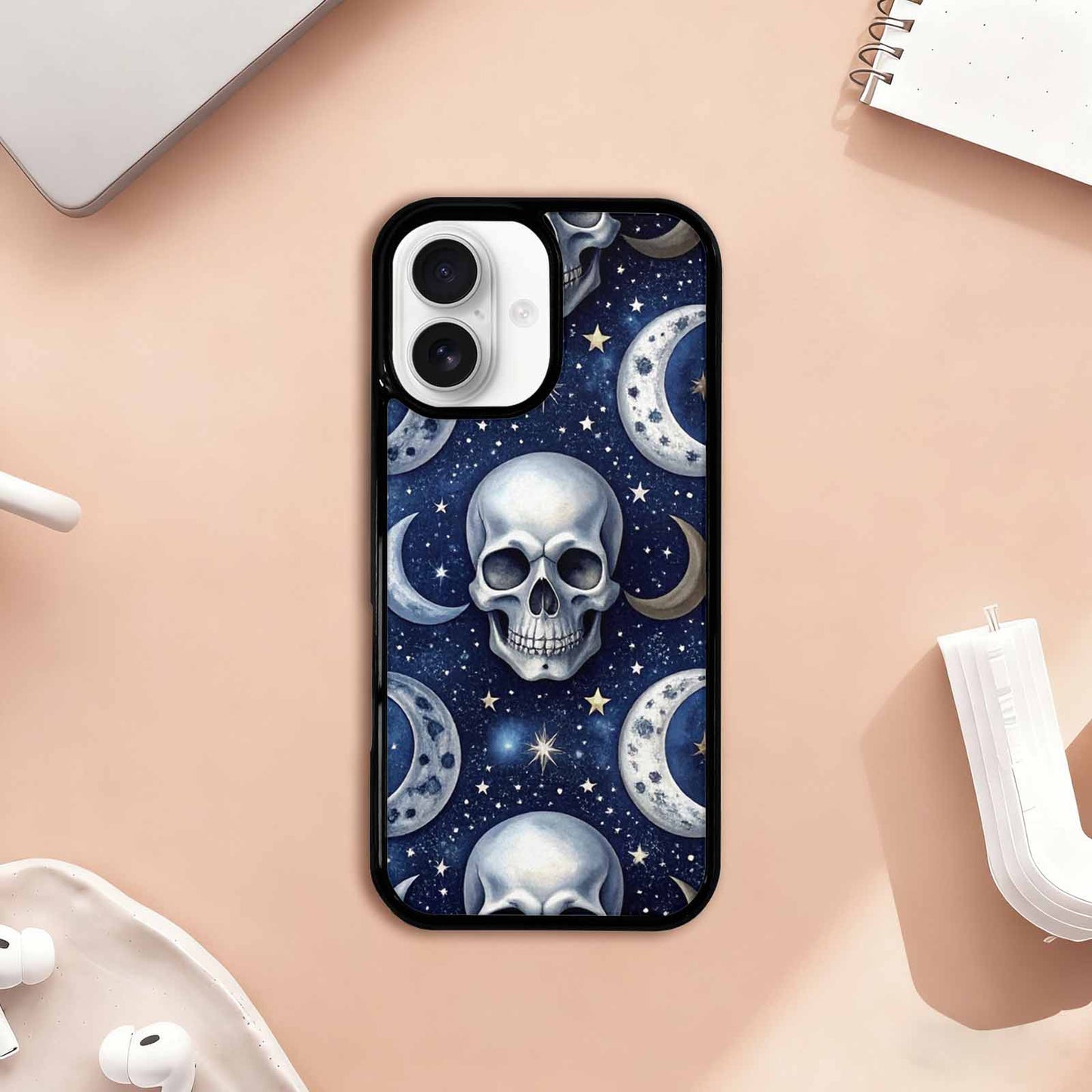 iPhone 17 Case — Skull Dark Art Gothic Print Gothic, Custom Print Case Cover