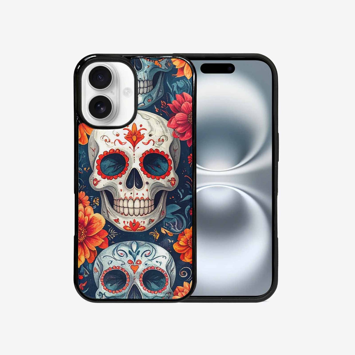 iPhone 16 Case — Marble Skull Custom, Custom Designed Case Cover