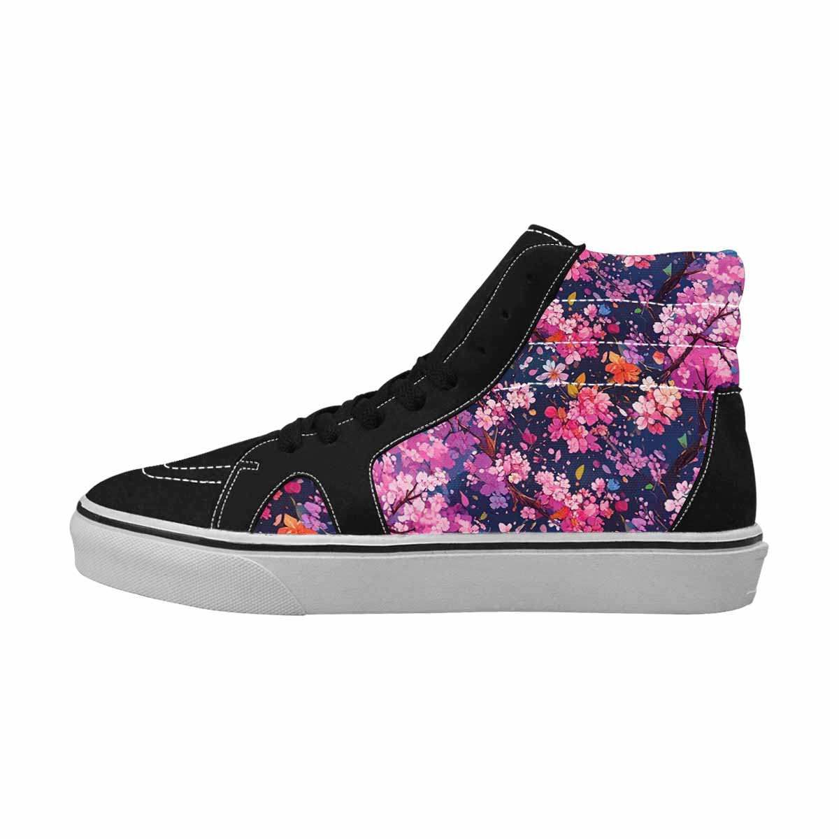 MEN'S Cherry Blossom Branch Cherry High Top Canvas Grunge Shoes