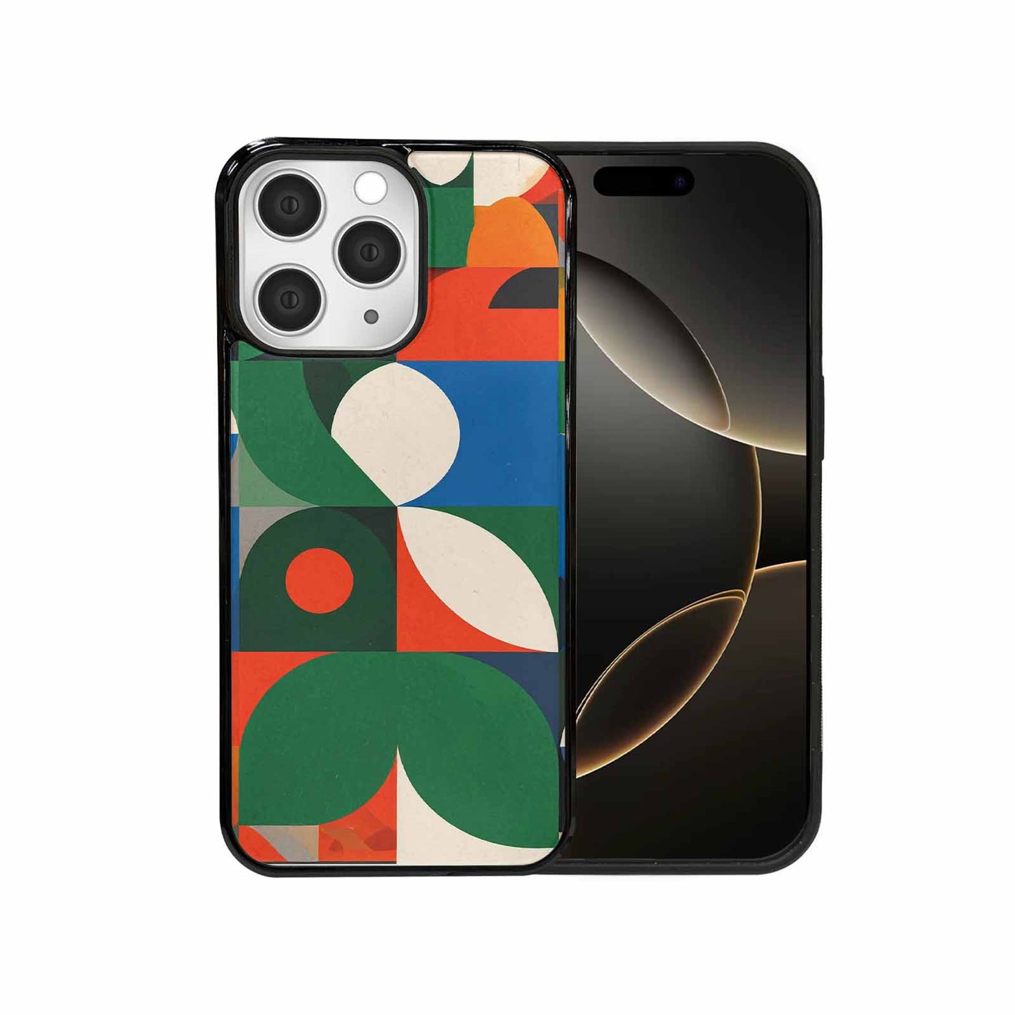 iPhone 15 Pro Max Case — 1990s Memphis Art Pattern, Custom Printed Phone Case