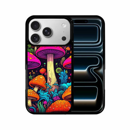 iPhone 17 Pro Case — Psychedelic Mushroom Cartoon Pattern Cartoon Cute, Original Design Phone Case