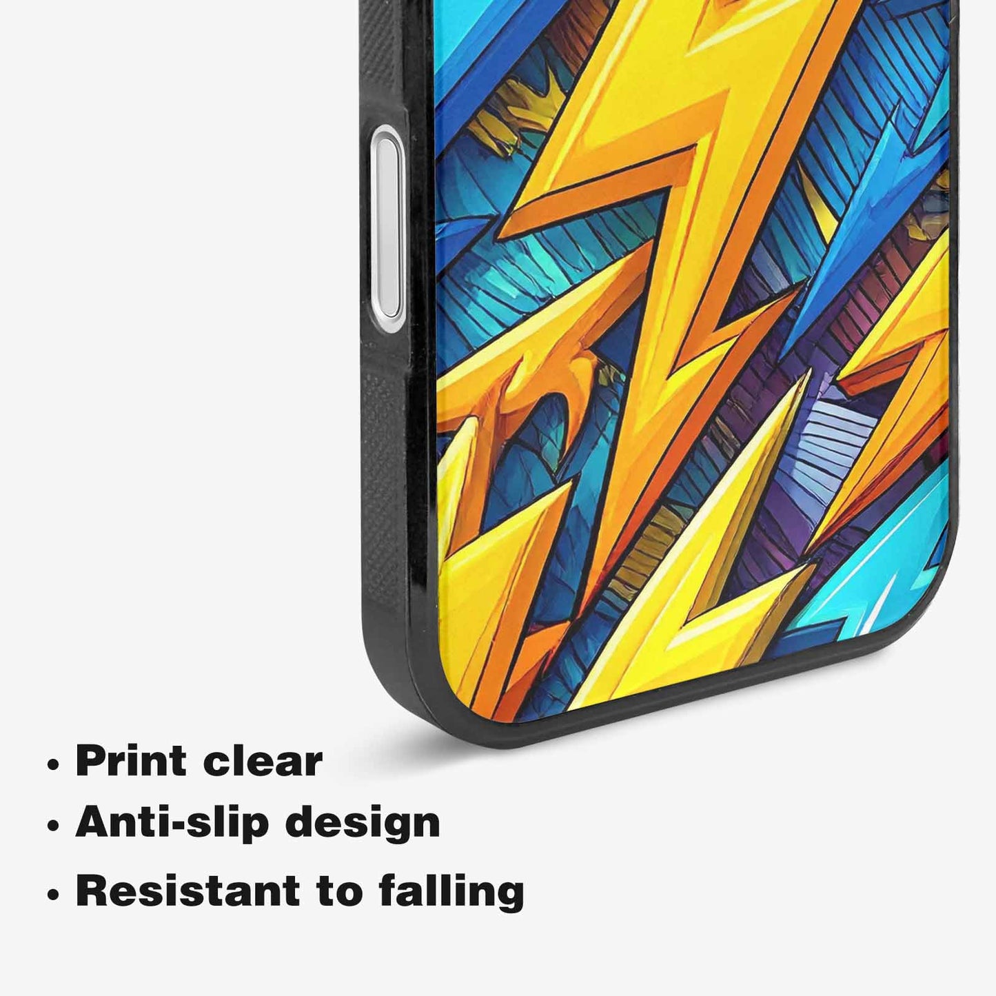 iPhone 16 Case — Lightning Bolt Storm Pattern Hundreds Of, Custom Print Case Cover