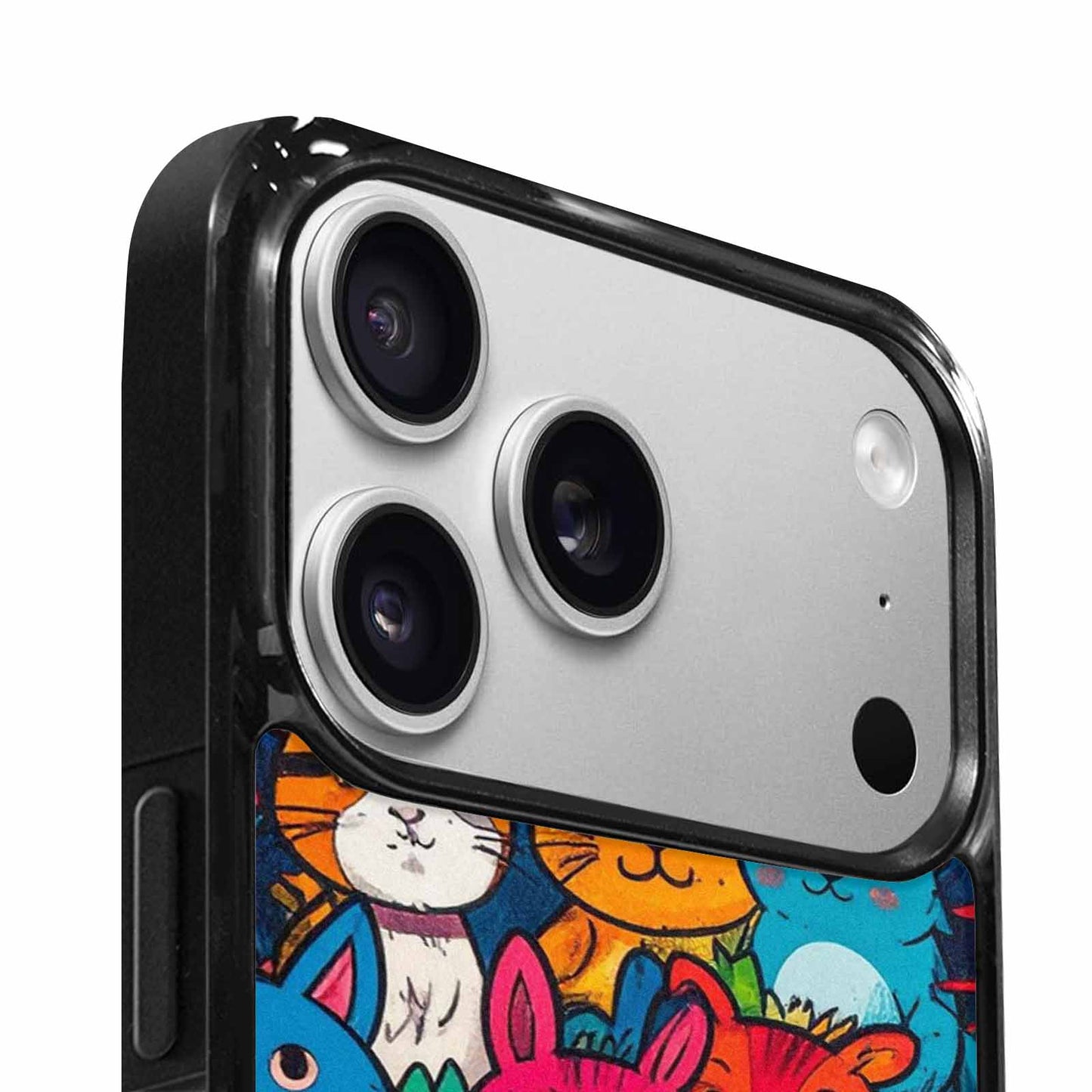 iPhone 17 Pro Max Case — Seamless Tileable Pattern Of Cartoon Cute, Custom Made Phone Cover