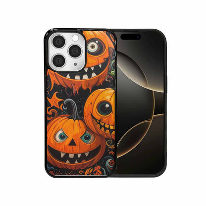 iPhone 15 Pro Max Case — Cartoon Pumpkin Monster, Custom Made Phone Cover