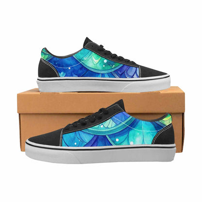 MEN'S Mermaid Scale Canvas Lace-Up Y2K Custom Shoes